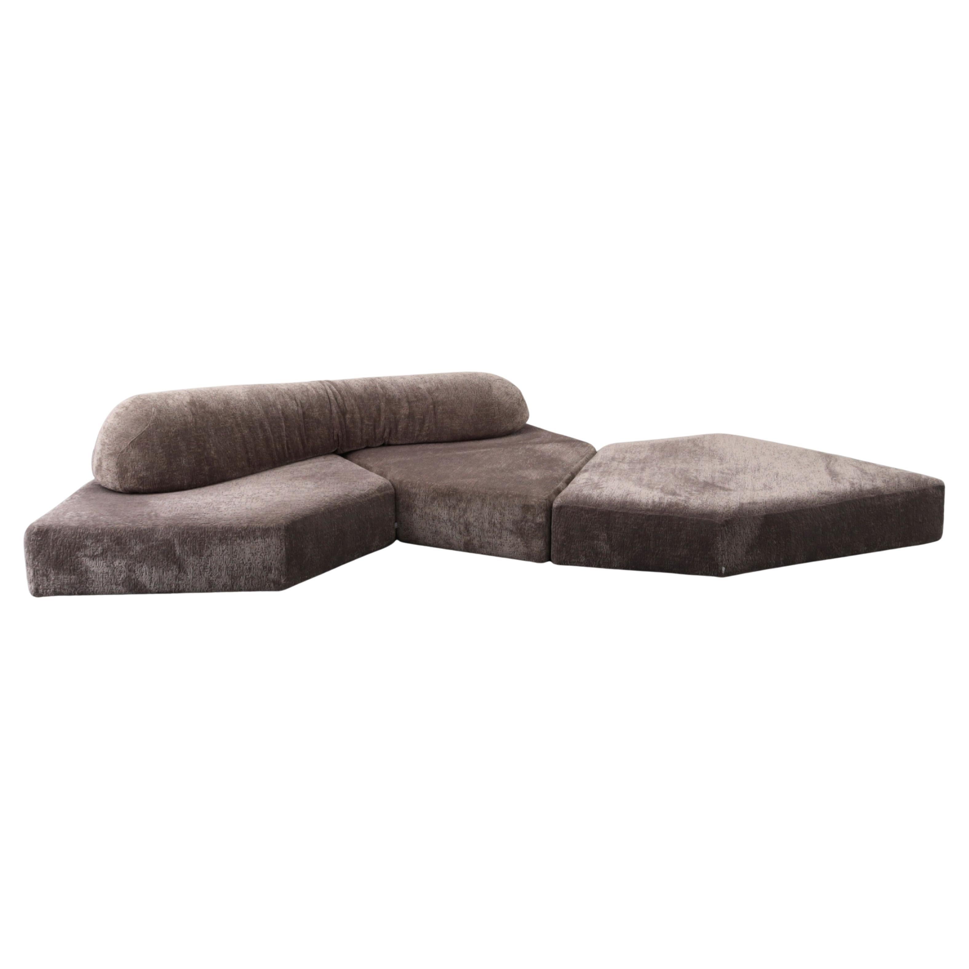Large Francesco Binfare ON THE ROCKS Sectional Sofa, 4 Pcs. en venta