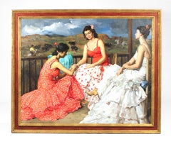 Großes Ölgemälde, Francisco Rodriguez San Clemente