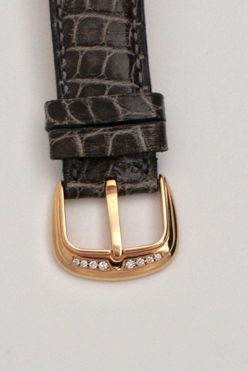 Contemporary Large Franck Muller Crazy Hours 5850 18 Karat Gold Diamonds Watch Wristwatch For Sale