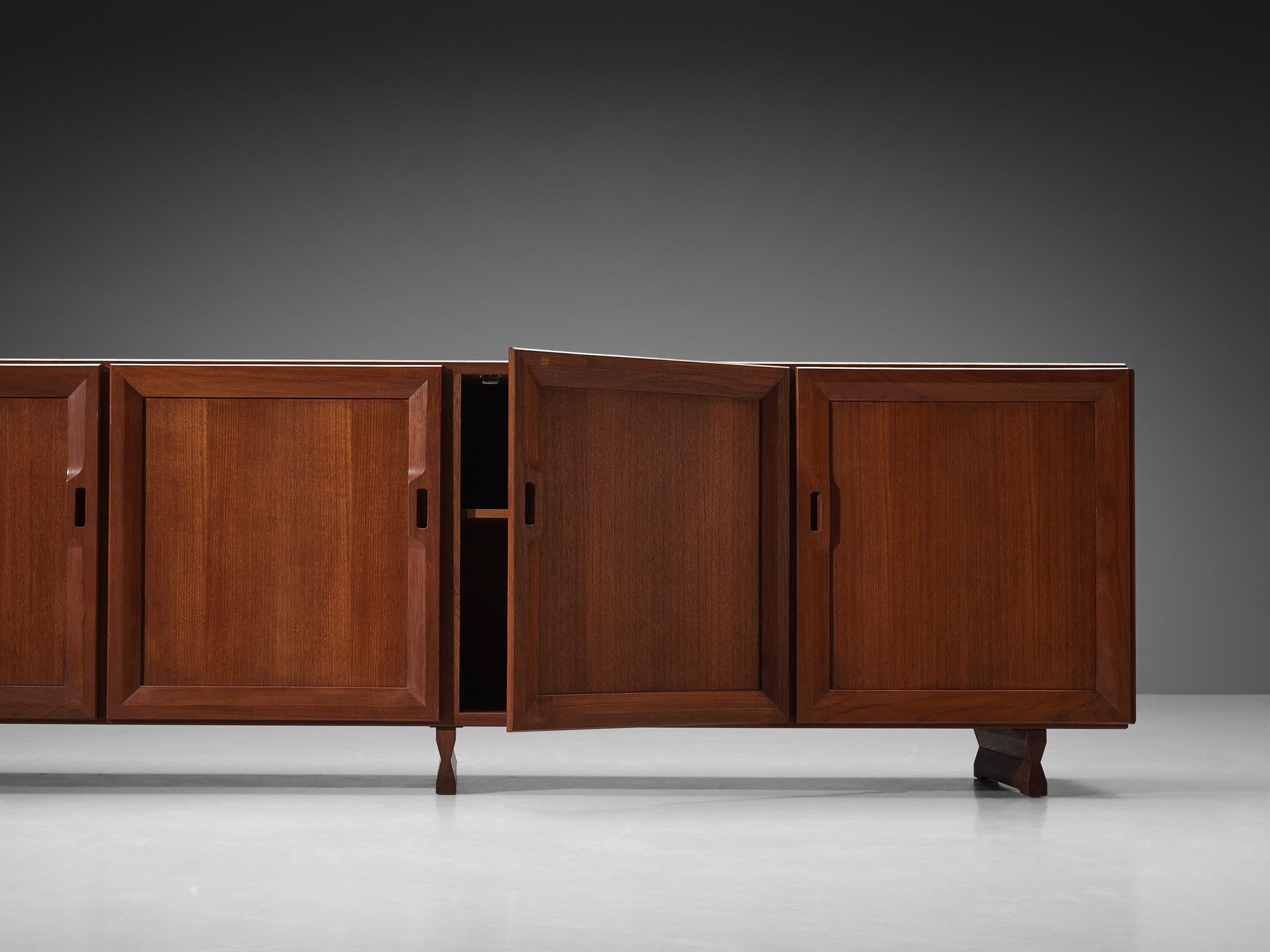Mid-20th Century Large Franco Albini for Poggi 'MB15' Sideboard in Teak  For Sale