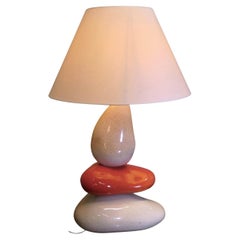 Grande lampada a ciottoli Francois Chatain dalla Francia  Un pezzo incantevole
