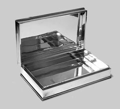 Large Fratelli Cacchione Sterling Silver Box Italy, circa 1960