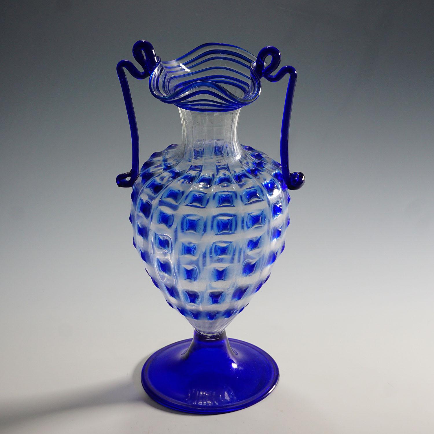 Mid-Century Modern Large Fratelli Toso Amphora Vase Ca. 1930 For Sale