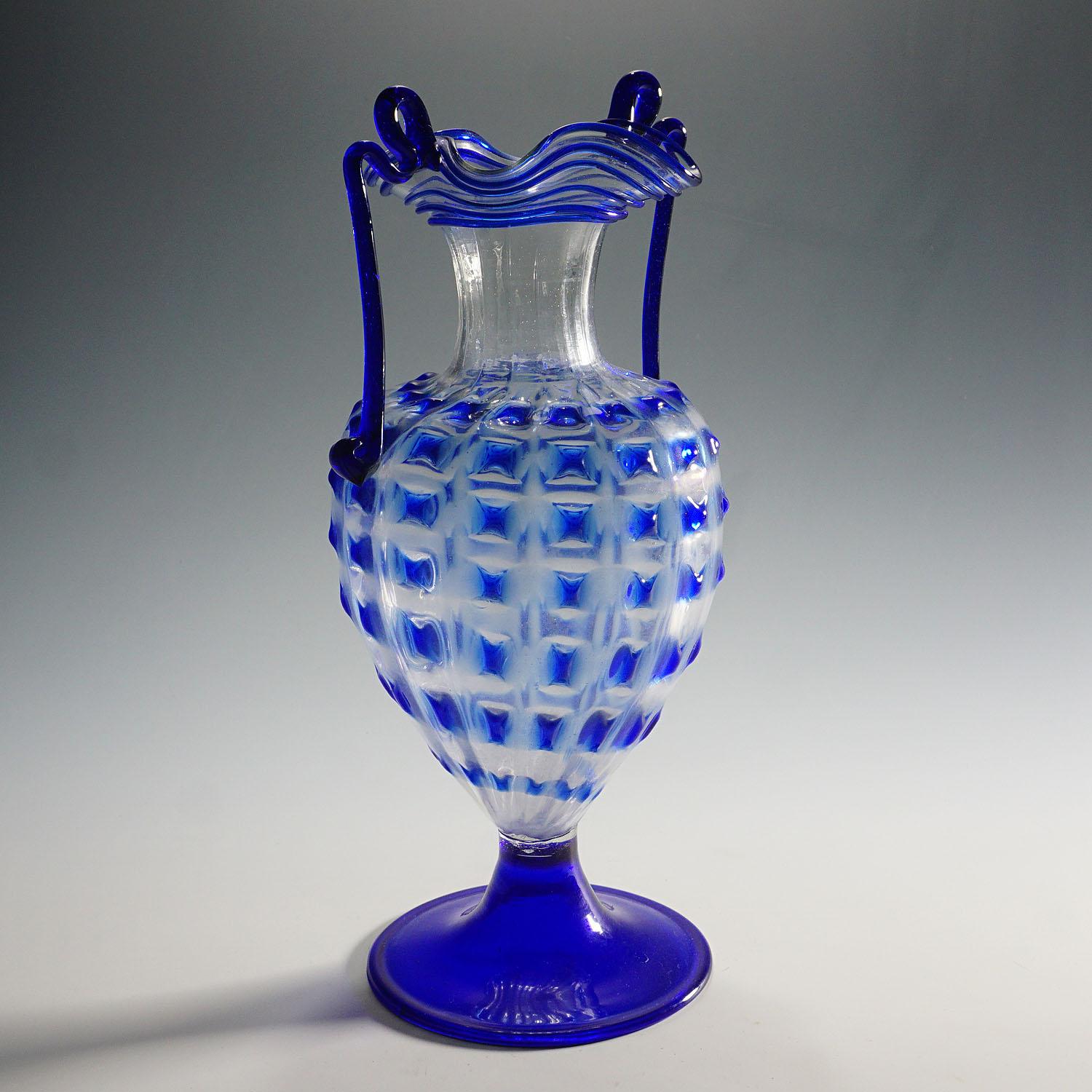 Italian Large Fratelli Toso Amphora Vase Ca. 1930 For Sale