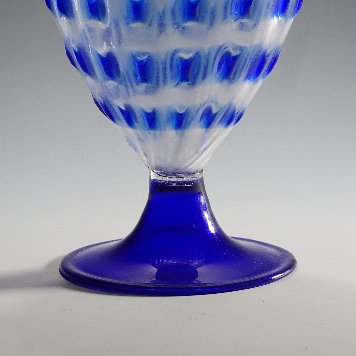 Art Glass Large Fratelli Toso Amphora Vase Ca. 1930 For Sale