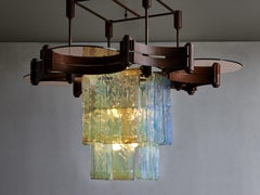 Groer Fratelli Toso-Kronleuchter mit Laguna-Glas