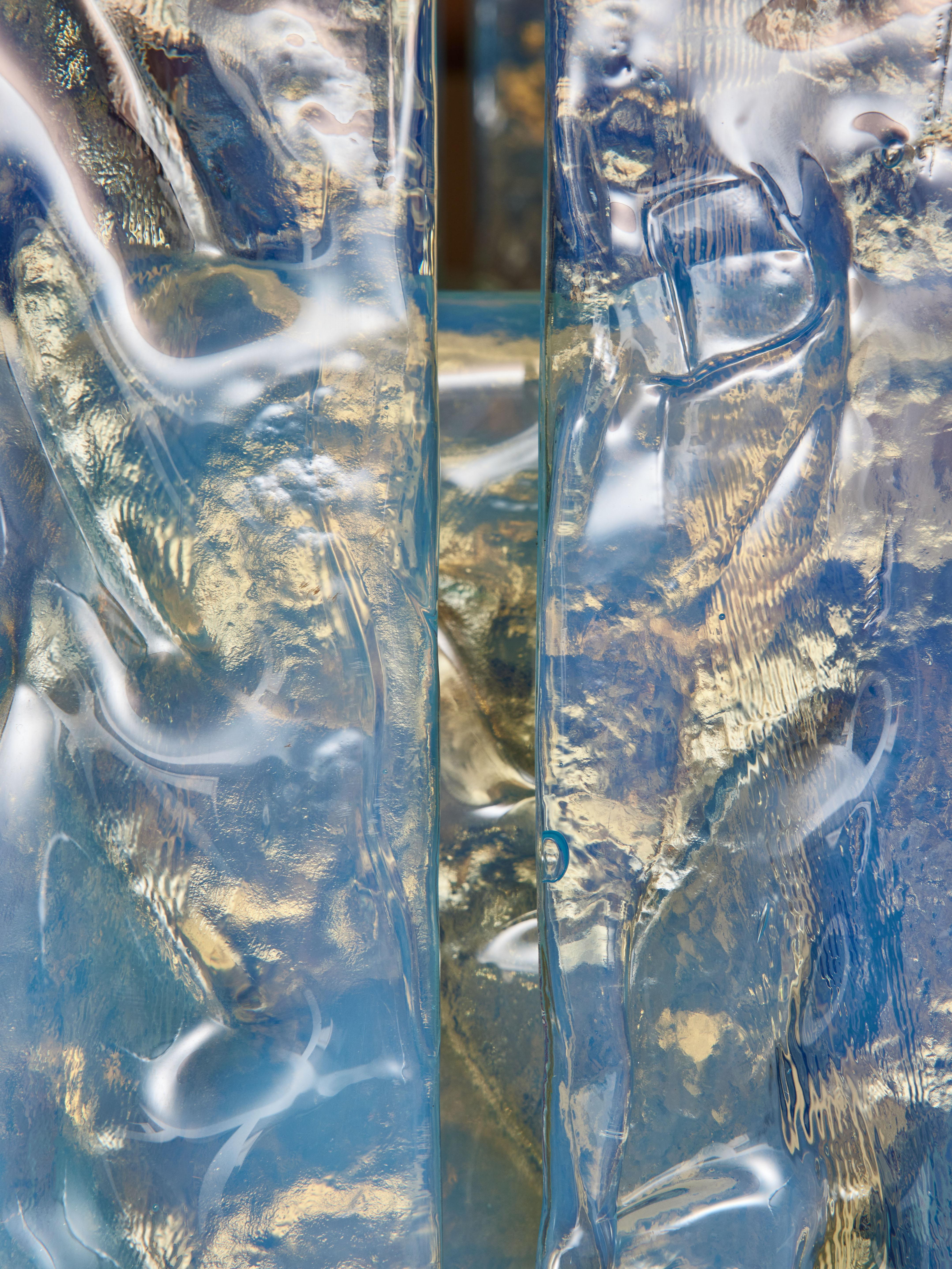 Groer Fratelli Toso-Kronleuchter mit Laguna-Glas (Mitte des 20. Jahrhunderts) im Angebot