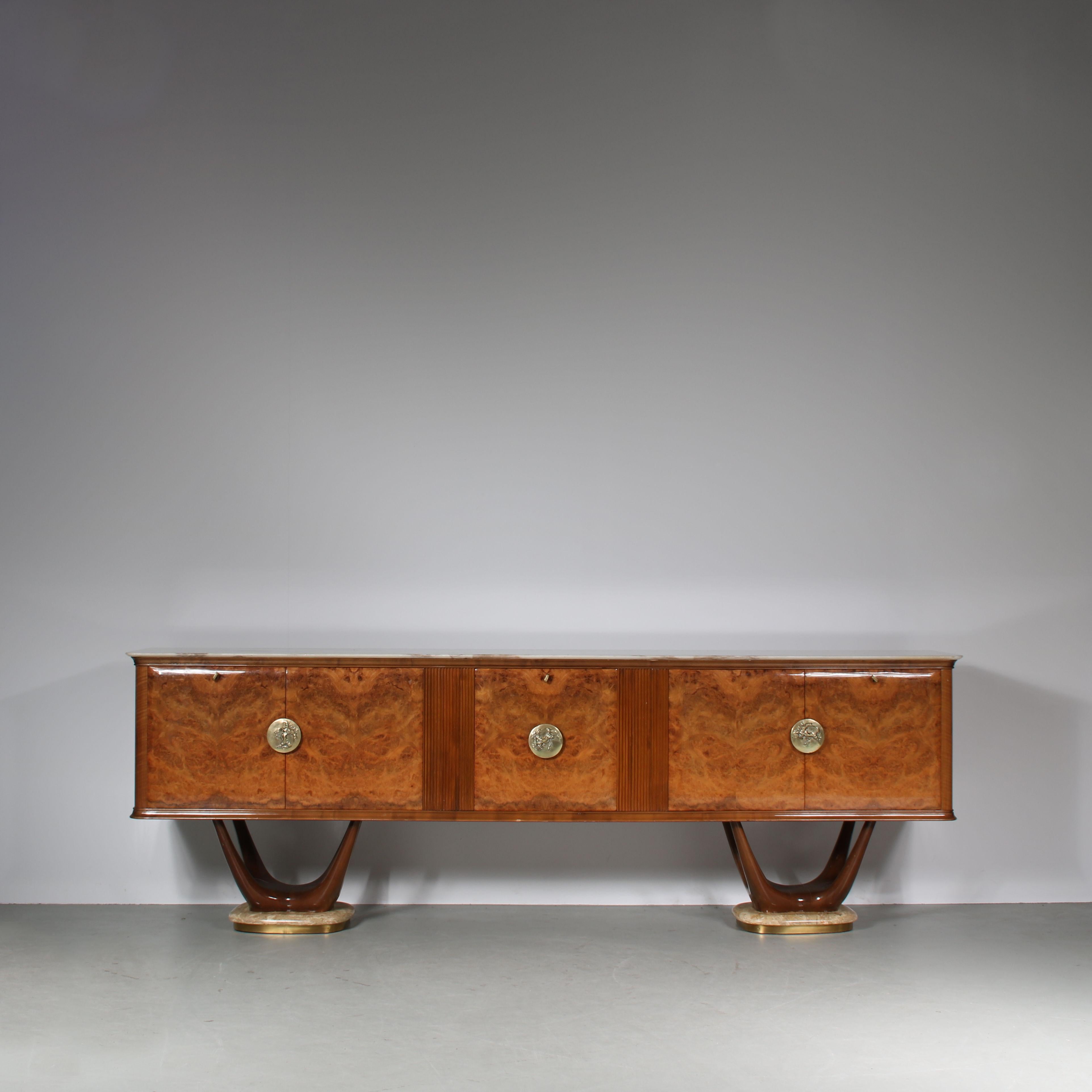 European Large Fratelli Turri Sideboard from Italy, 1950 For Sale