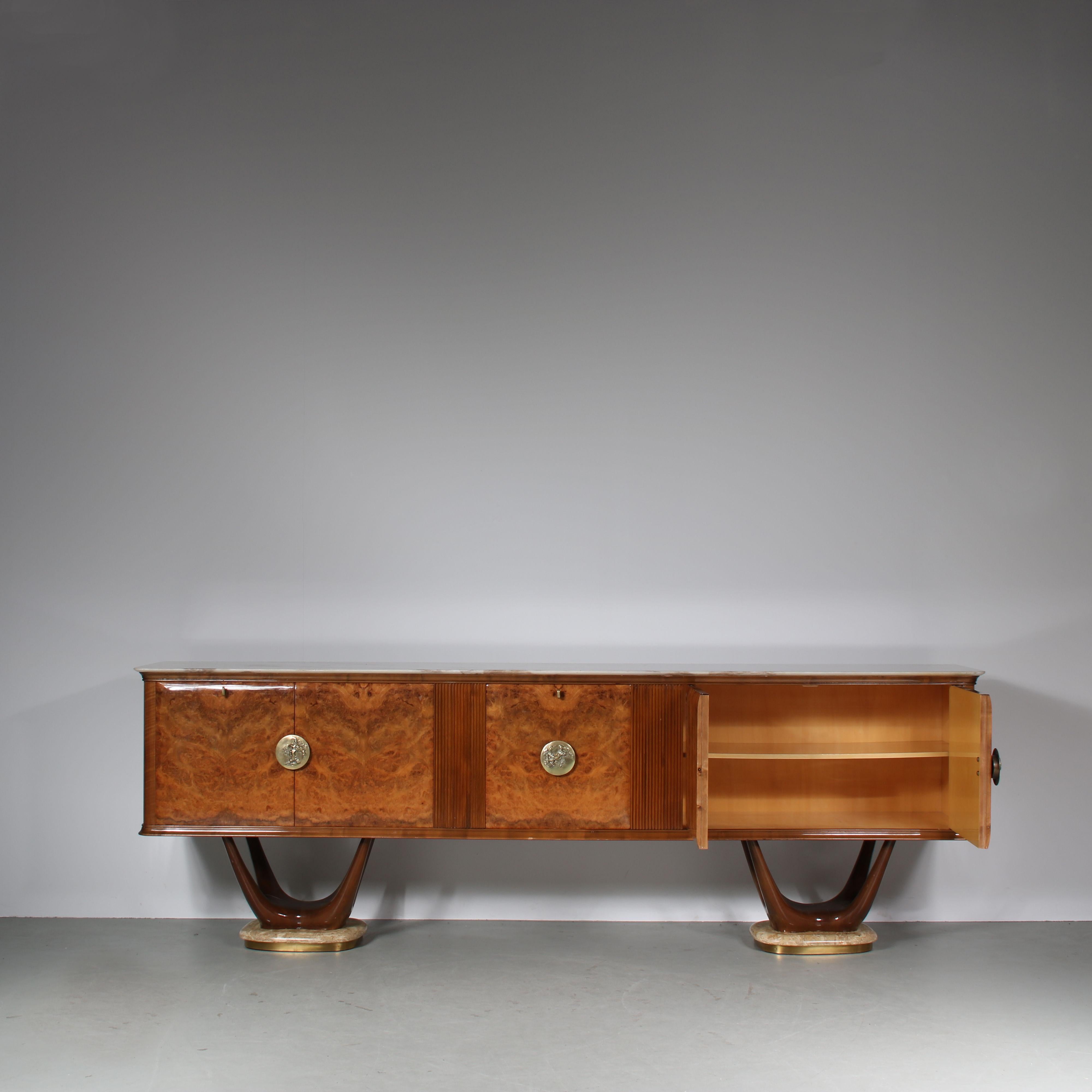 Large Fratelli Turri Sideboard from Italy, 1950 In Good Condition For Sale In Amsterdam, NL