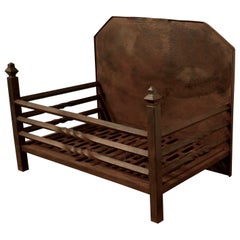 Large Free Standing Fire Basket, Iron Fire Grate