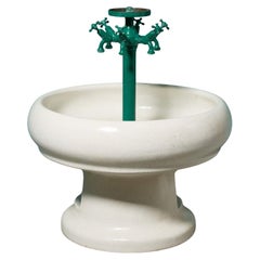 Lavandino rotondo comune freestanding di grandi dimensioni