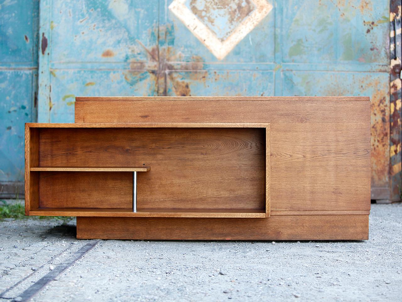 Large Freestanding Functionalist Desk, Jiri Kroha, 1930s In Good Condition For Sale In Wien, AT