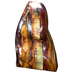 Antique Large Freestanding Piece of Golden Tiger Eye from Australia