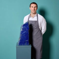 Large Freestanding Polished Lapis Lazuli Freeform