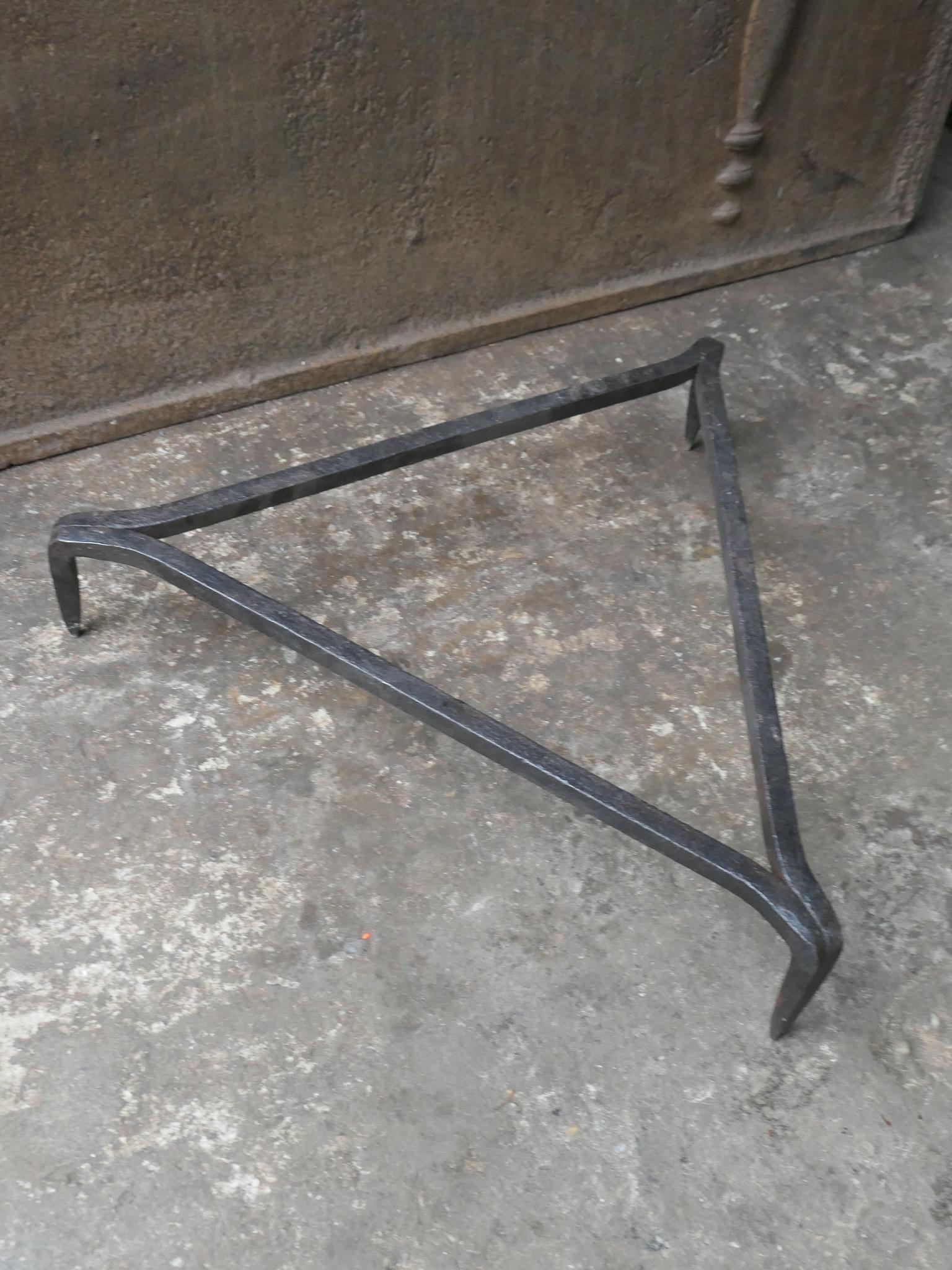Forged Large French 17th-18th Century Louis XIV Trivet For Sale