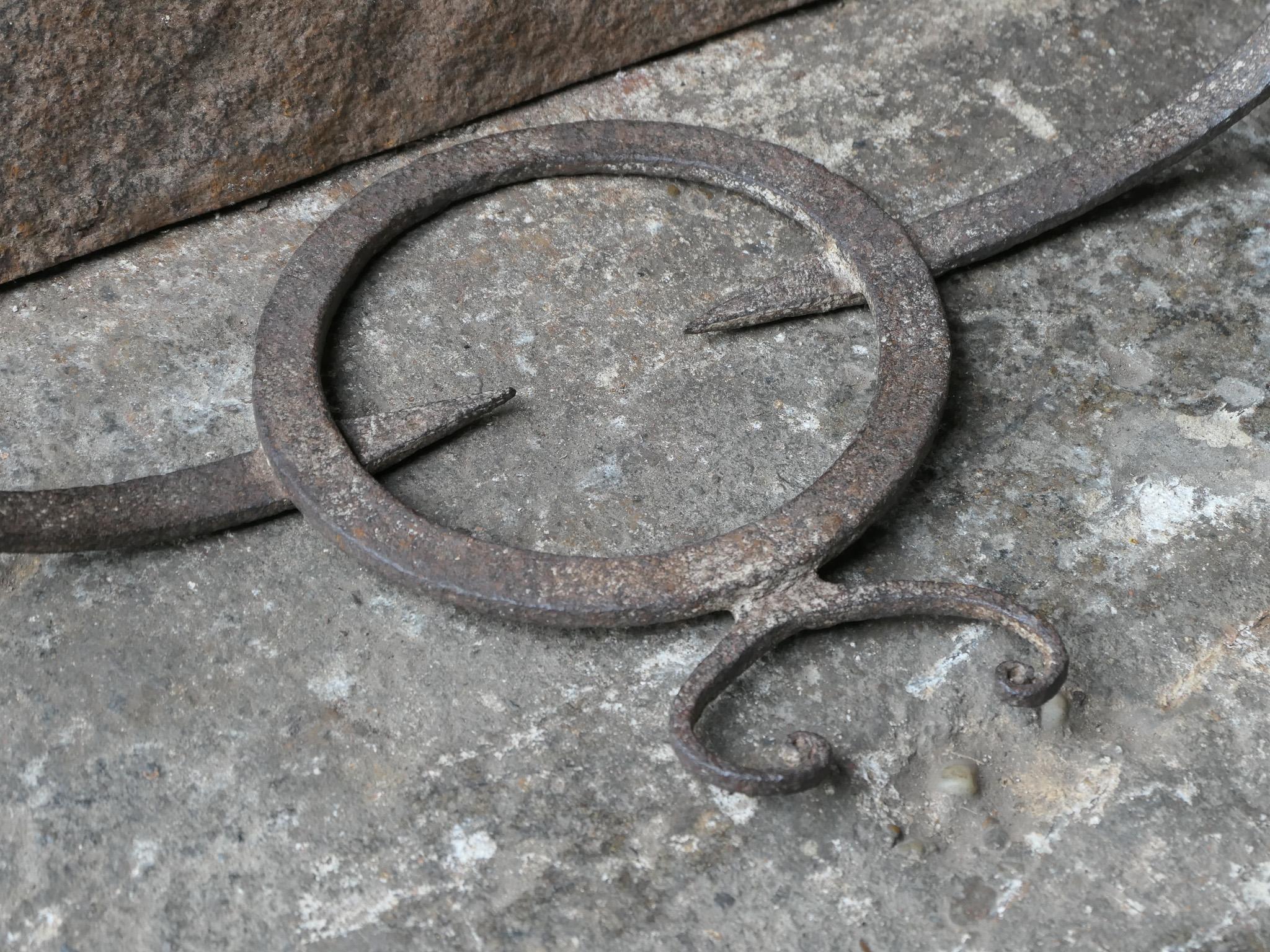 Large French 17th Century Louis XIV Period Hanging Trivet For Sale 2