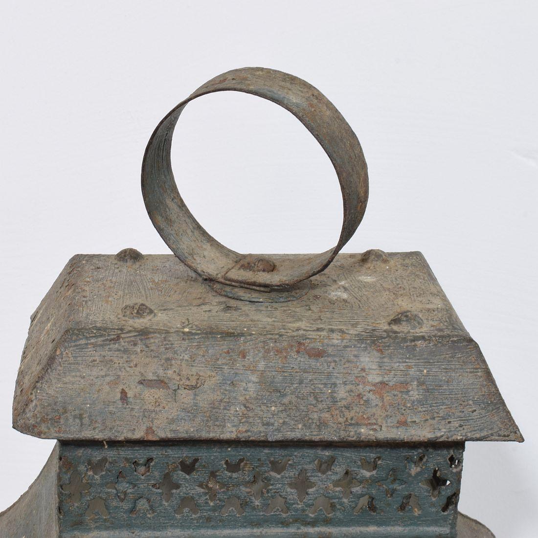Large French, 18th/19th Century Metal Lantern For Sale 6