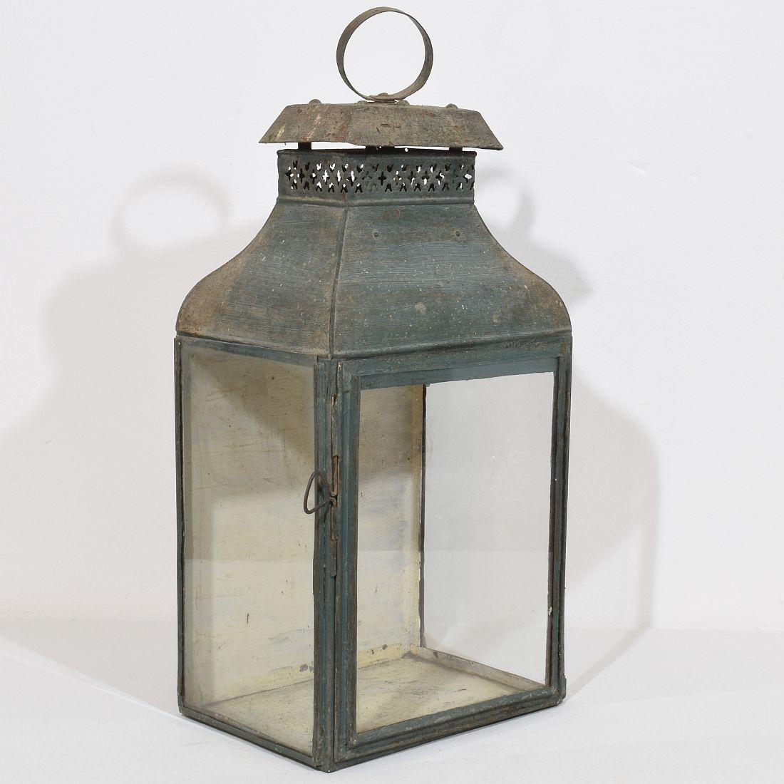 Large French, 18th/19th Century Metal Lantern For Sale 1