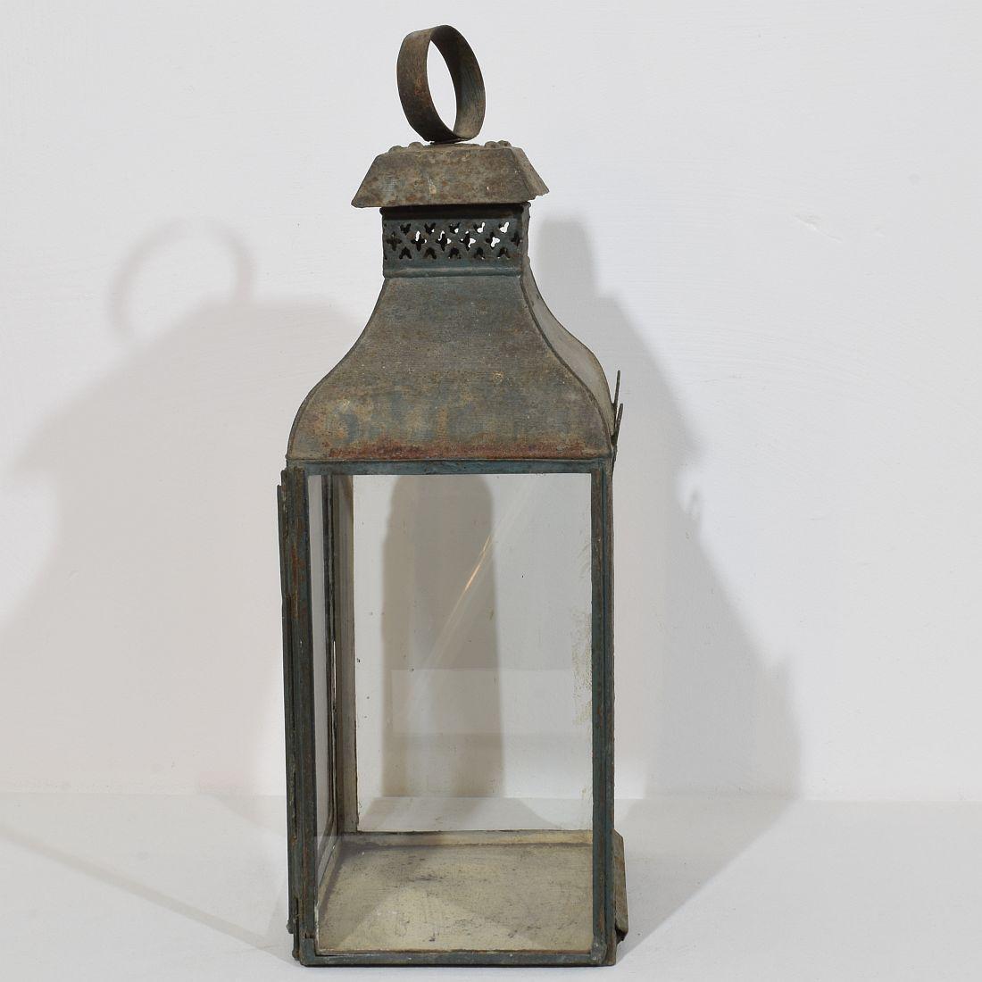 Large French, 18th/19th Century Metal Lantern For Sale 4