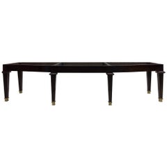 Large French Midcentury Modern Neoclassical Bench Attr. to Andre Arbus, 1940
