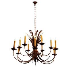 Large French 1960s Chandelier by Maison Charles, Paris