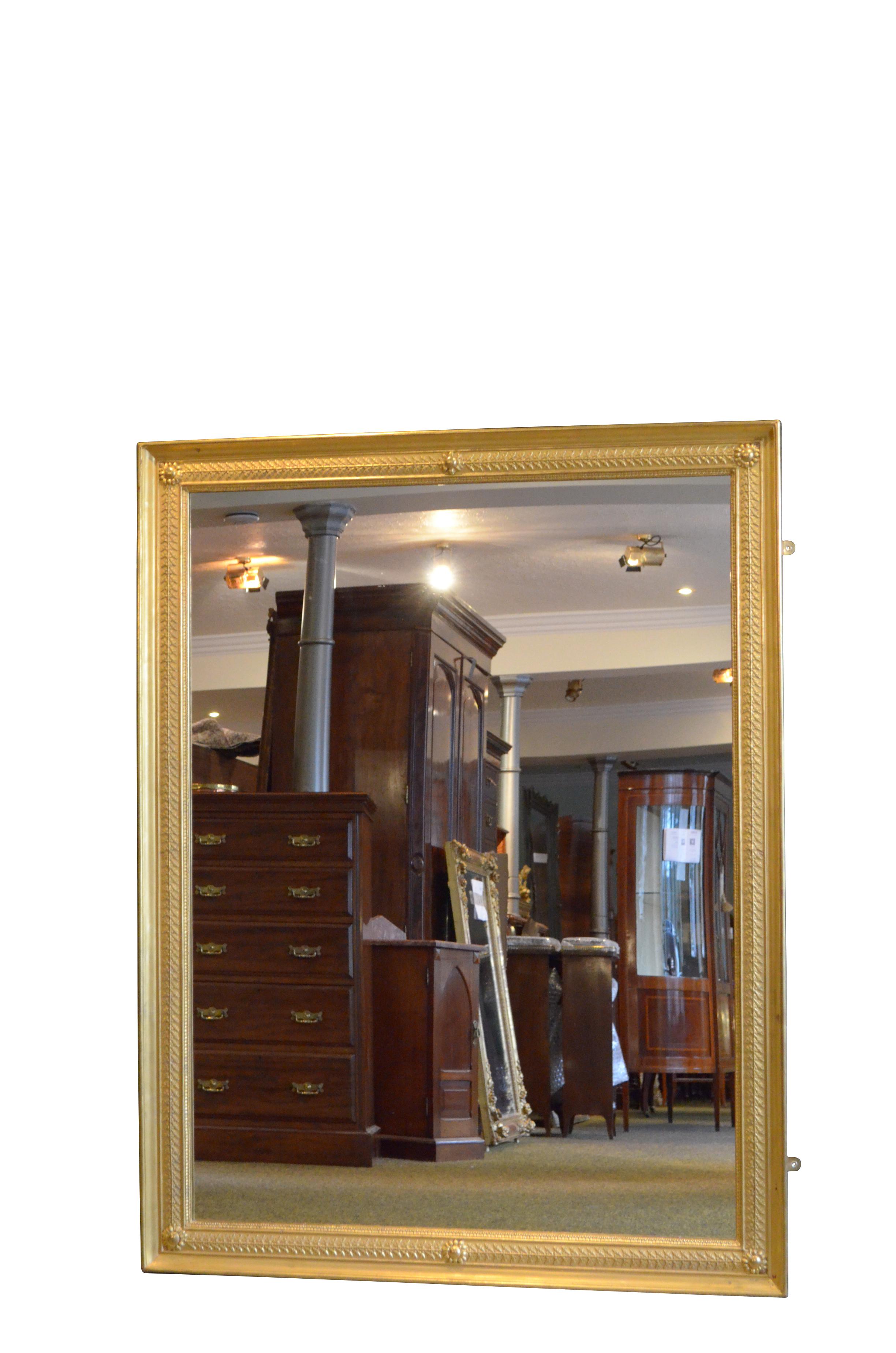 Große Französisch 19. Jahrhundert Antique Giltwood Wandspiegel H158cm (Louis Philippe) im Angebot