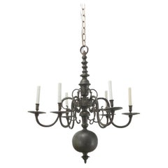 Large French 19th Century Brass Chandelier