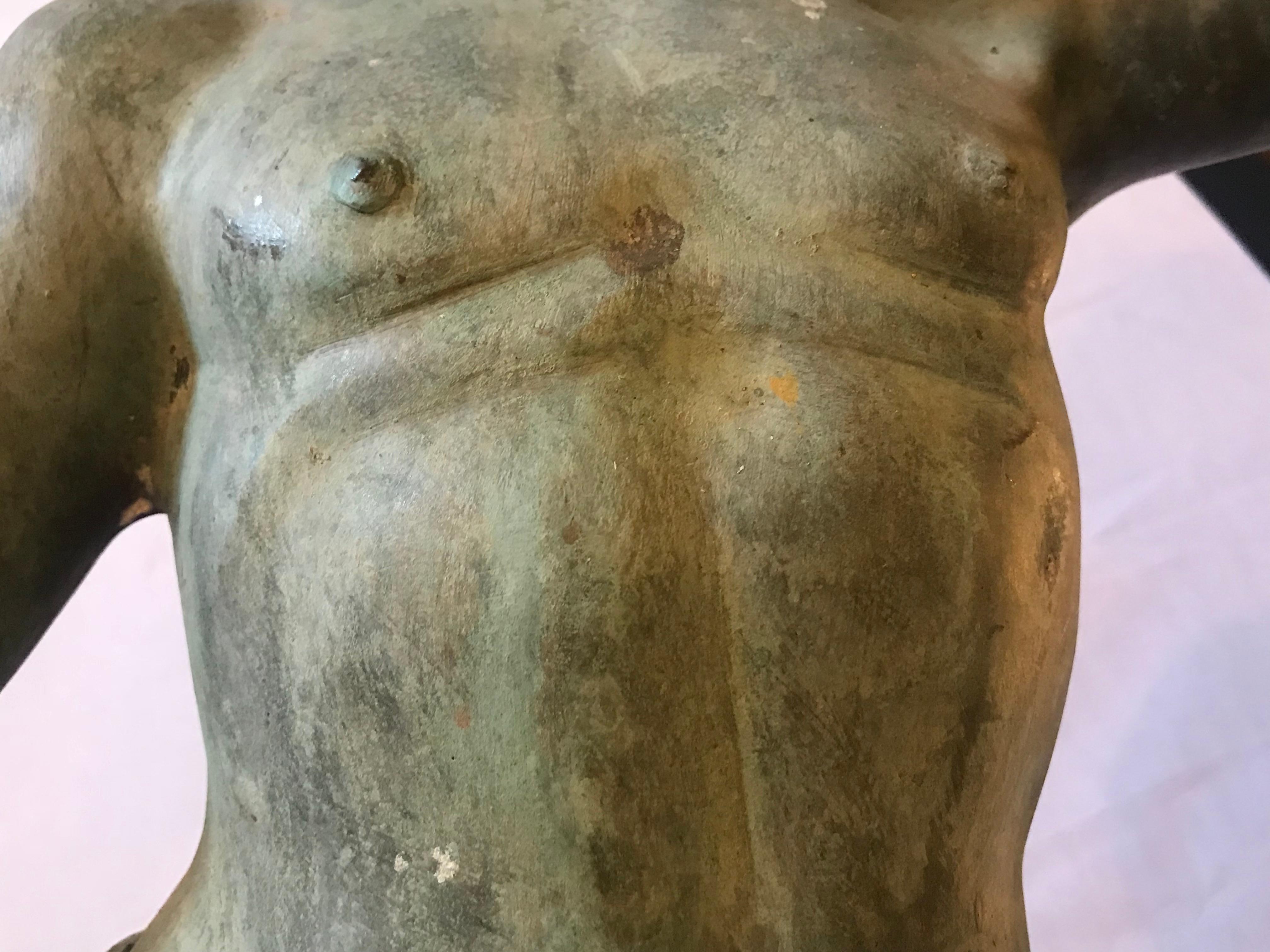 Large French 19th Century Bronze Figure of a Naked Pan 6