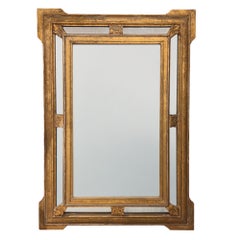 Large French 19th Century Cushion Mirror