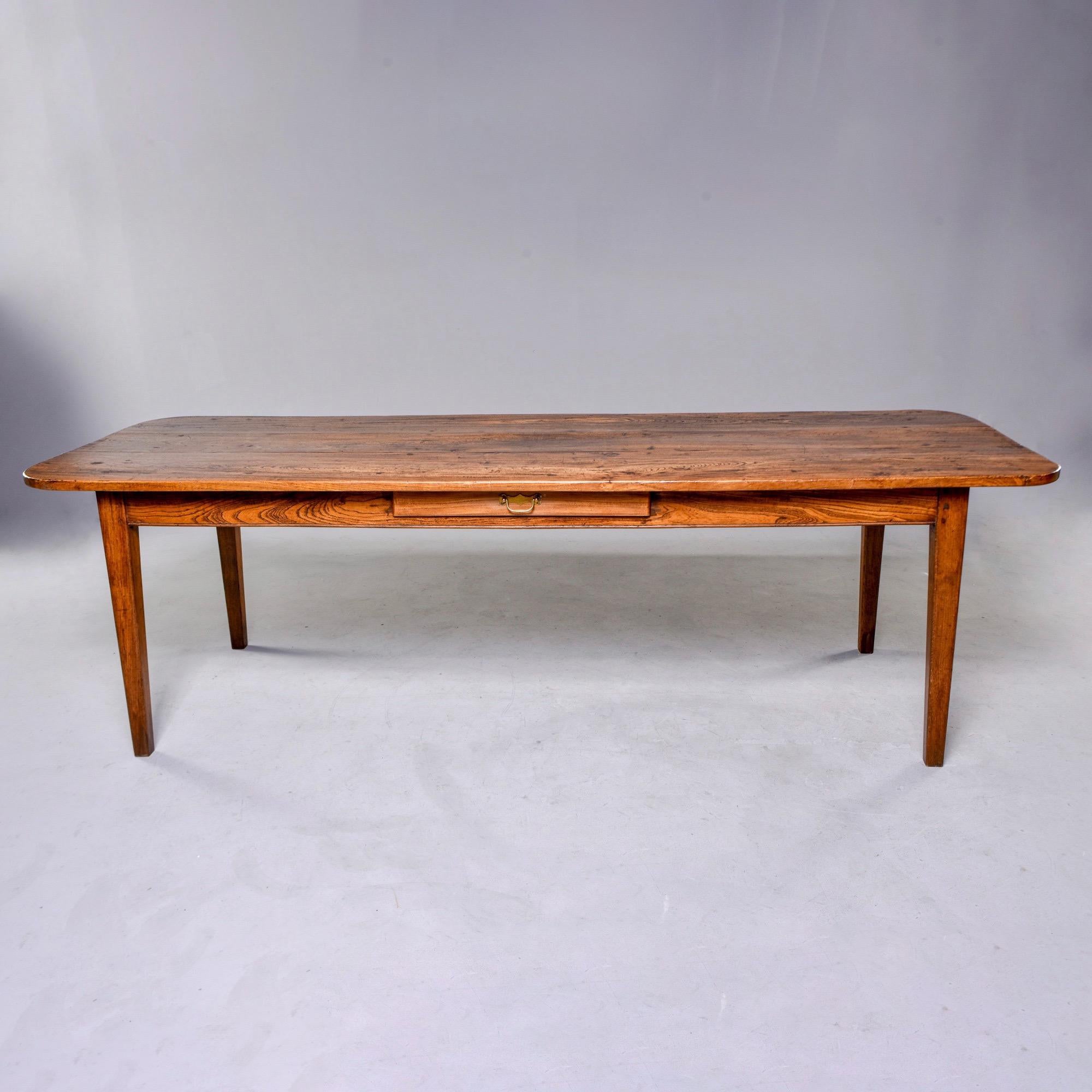 Large French 19th Century Elm Dining Table 9