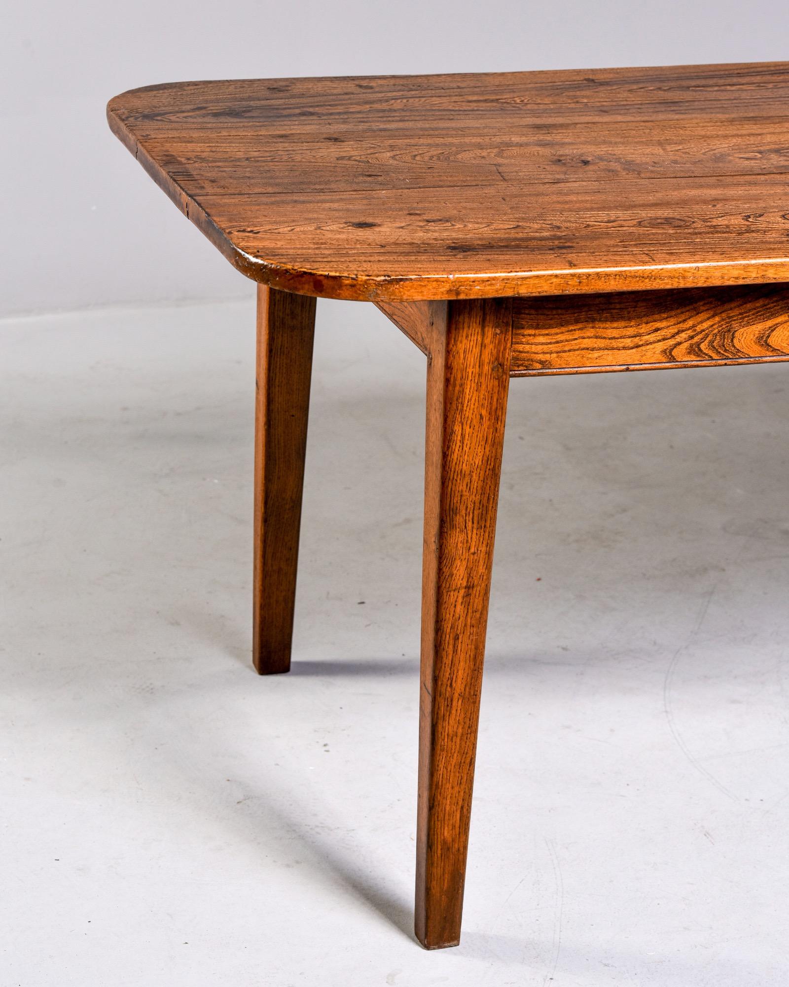 Large French 19th Century Elm Dining Table 2
