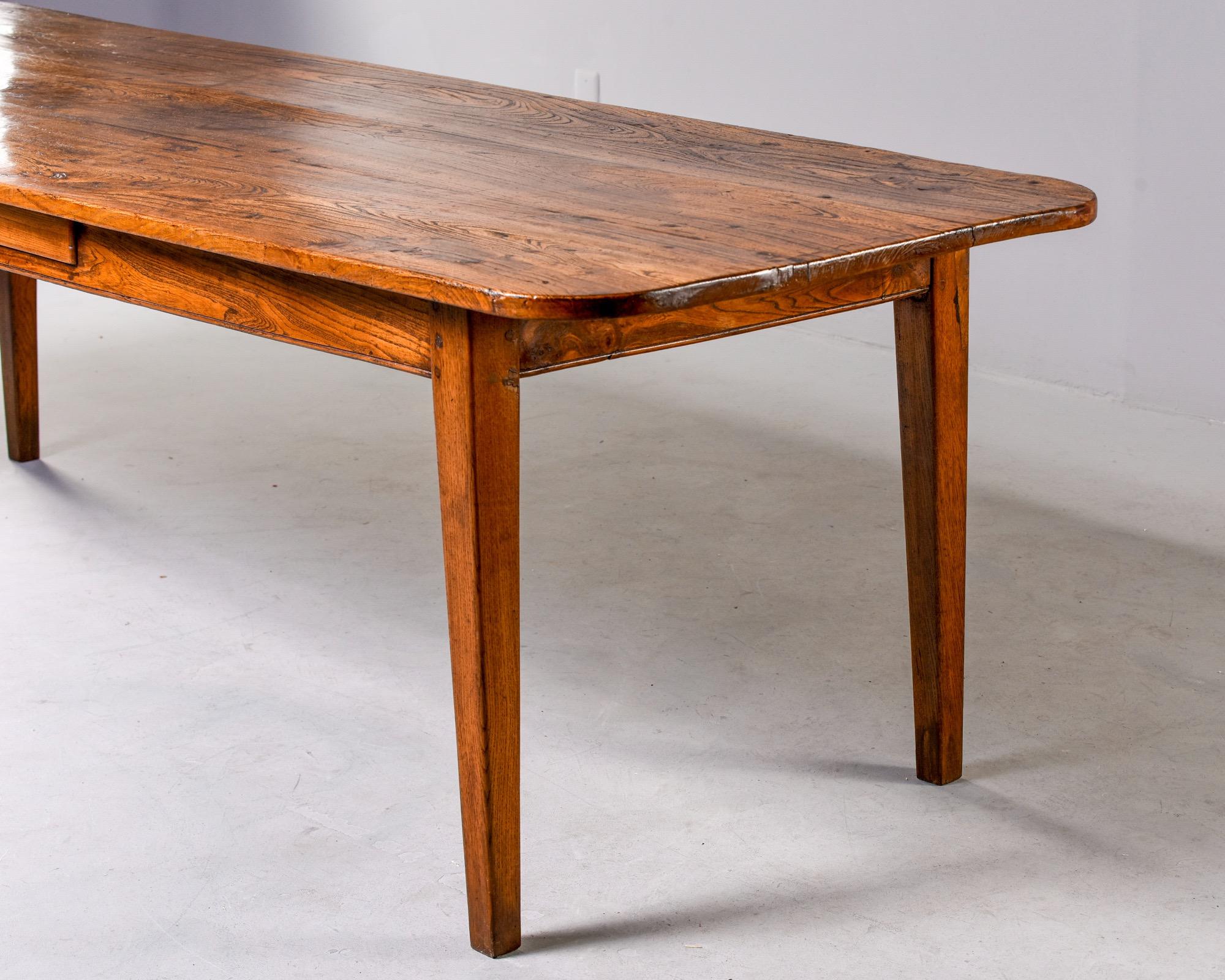 Large French 19th Century Elm Dining Table 5