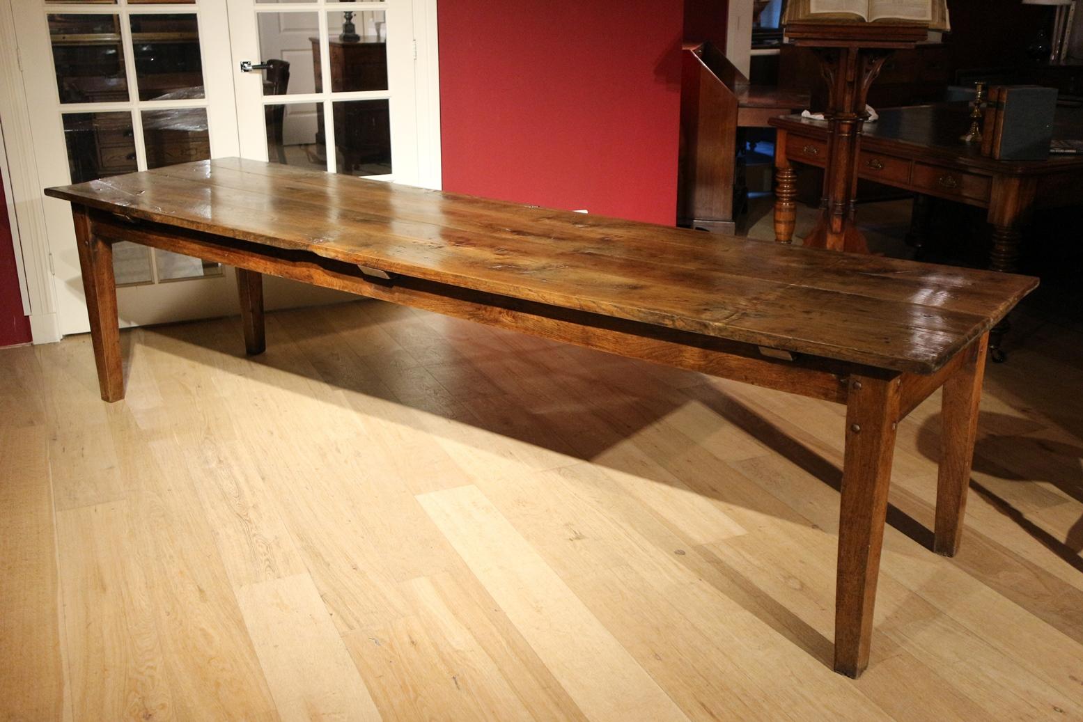 Large French 19th Century Farmhouse Table 11