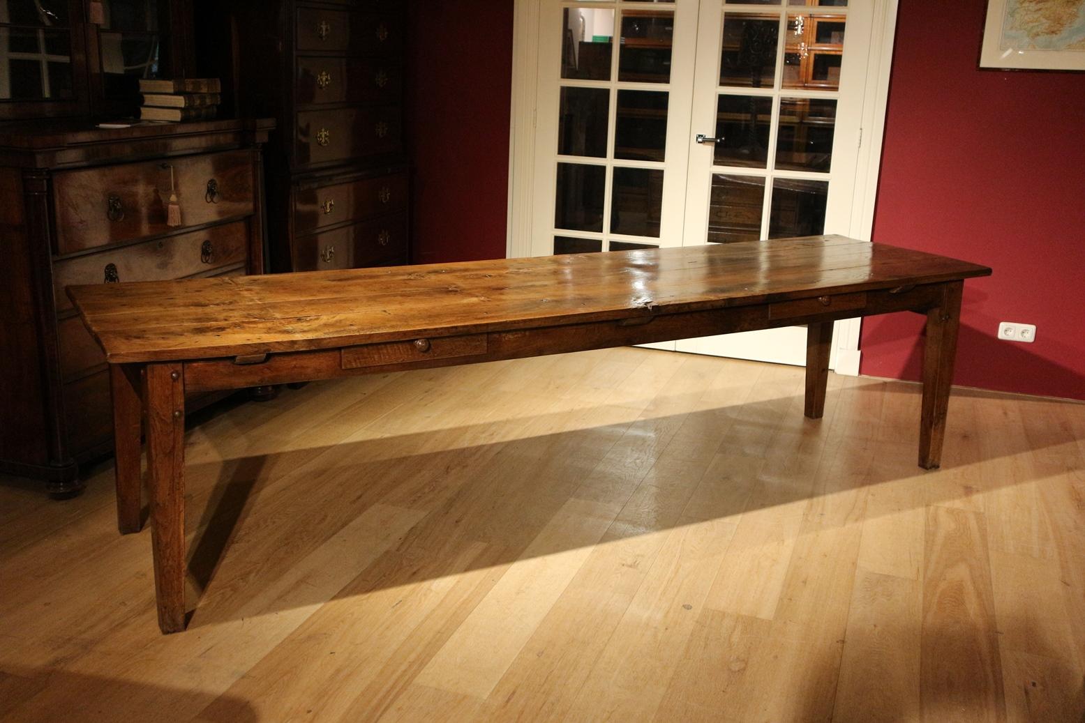 Large French 19th Century Farmhouse Table 4