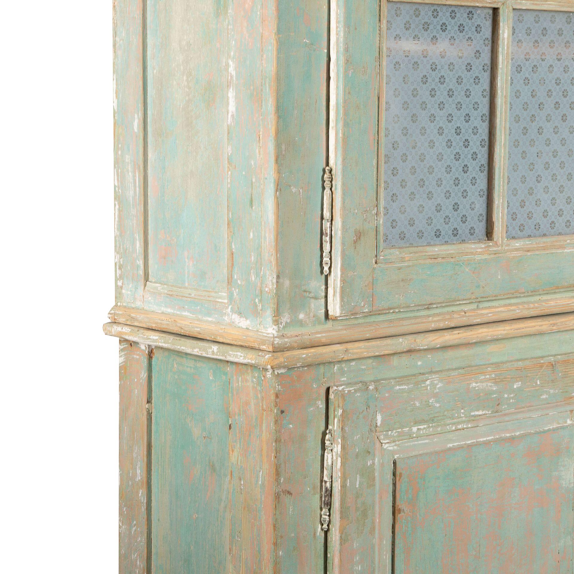 Large French 19th Century Glazed Cabinet For Sale 7