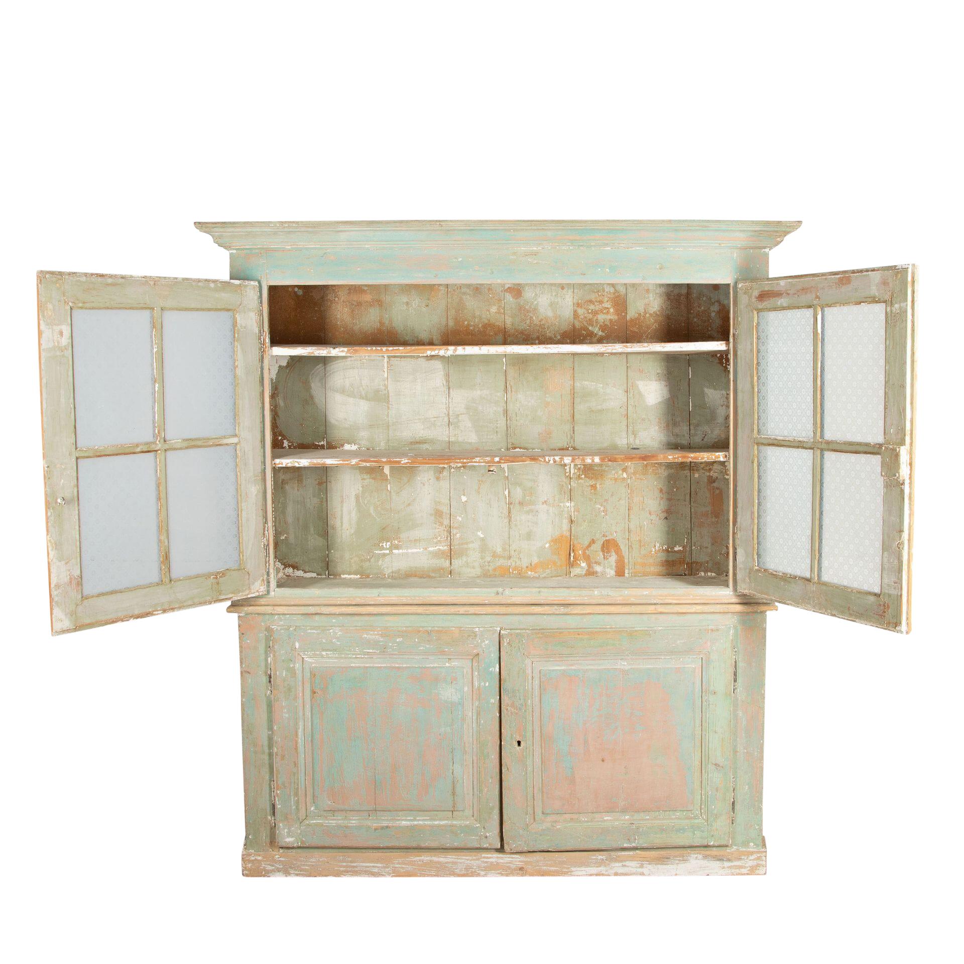 Large French 19th Century Glazed Cabinet For Sale 3