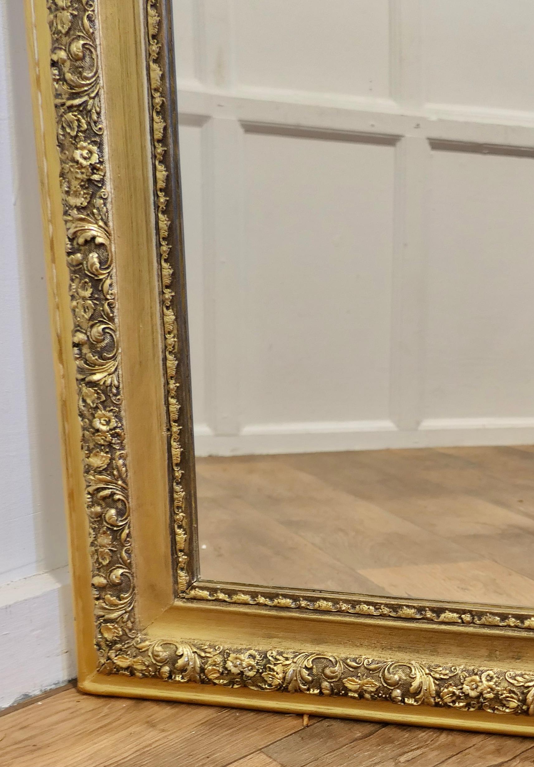 Large French 19th Century Louis Philippe Gold Mirror    For Sale 2