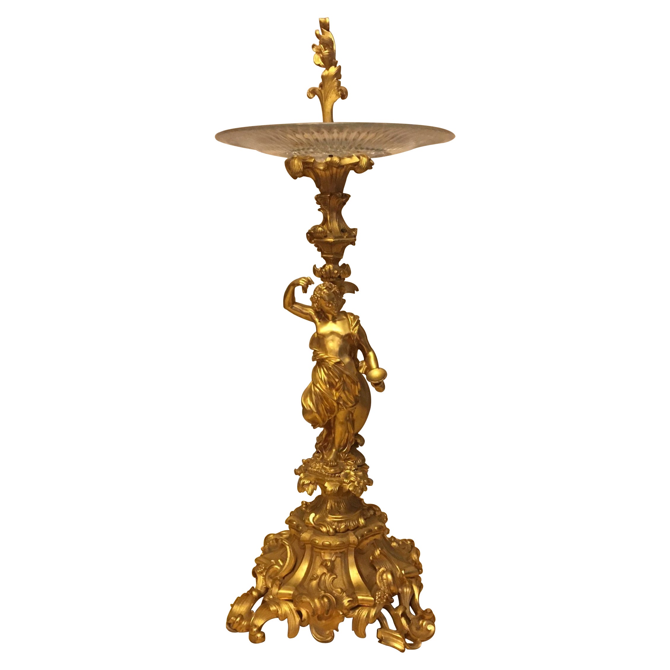 Large French 19th Century Louis XVI Style Bronze Ormolu Presentoir Centerpiece