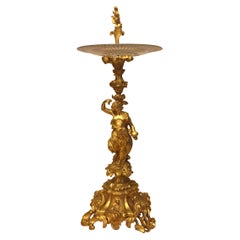 Gran centro de mesa de bronce ormoluir estilo Luis XVI francés del siglo XIX