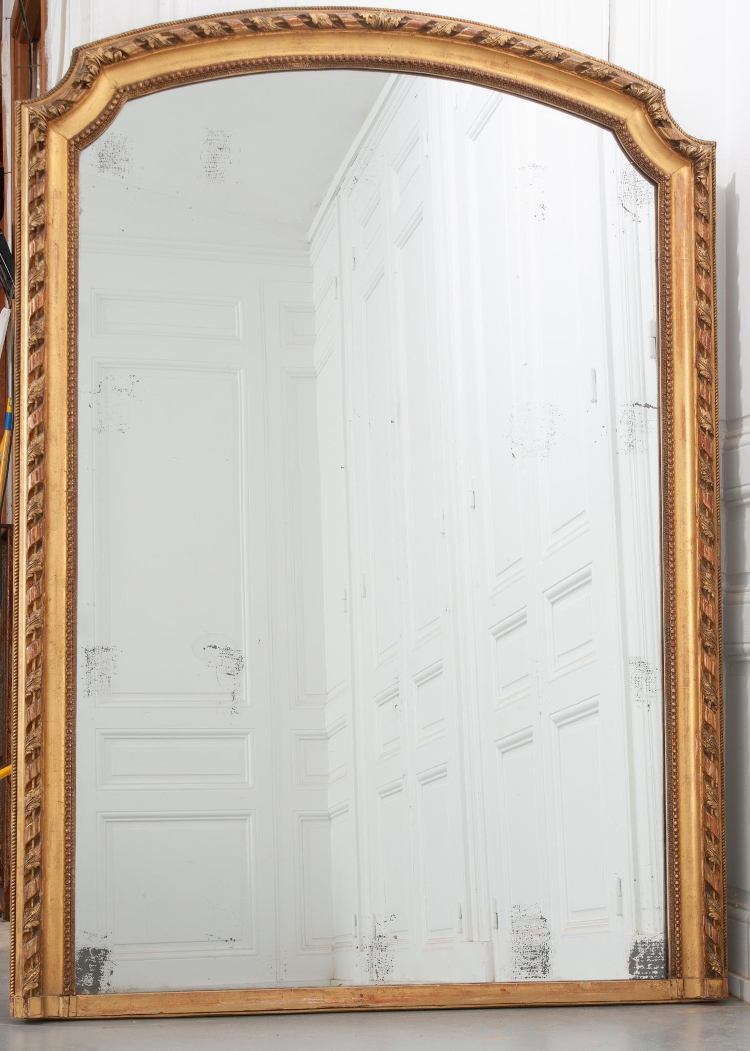 Louis XVI Large French 19th Century Mantel Mirror