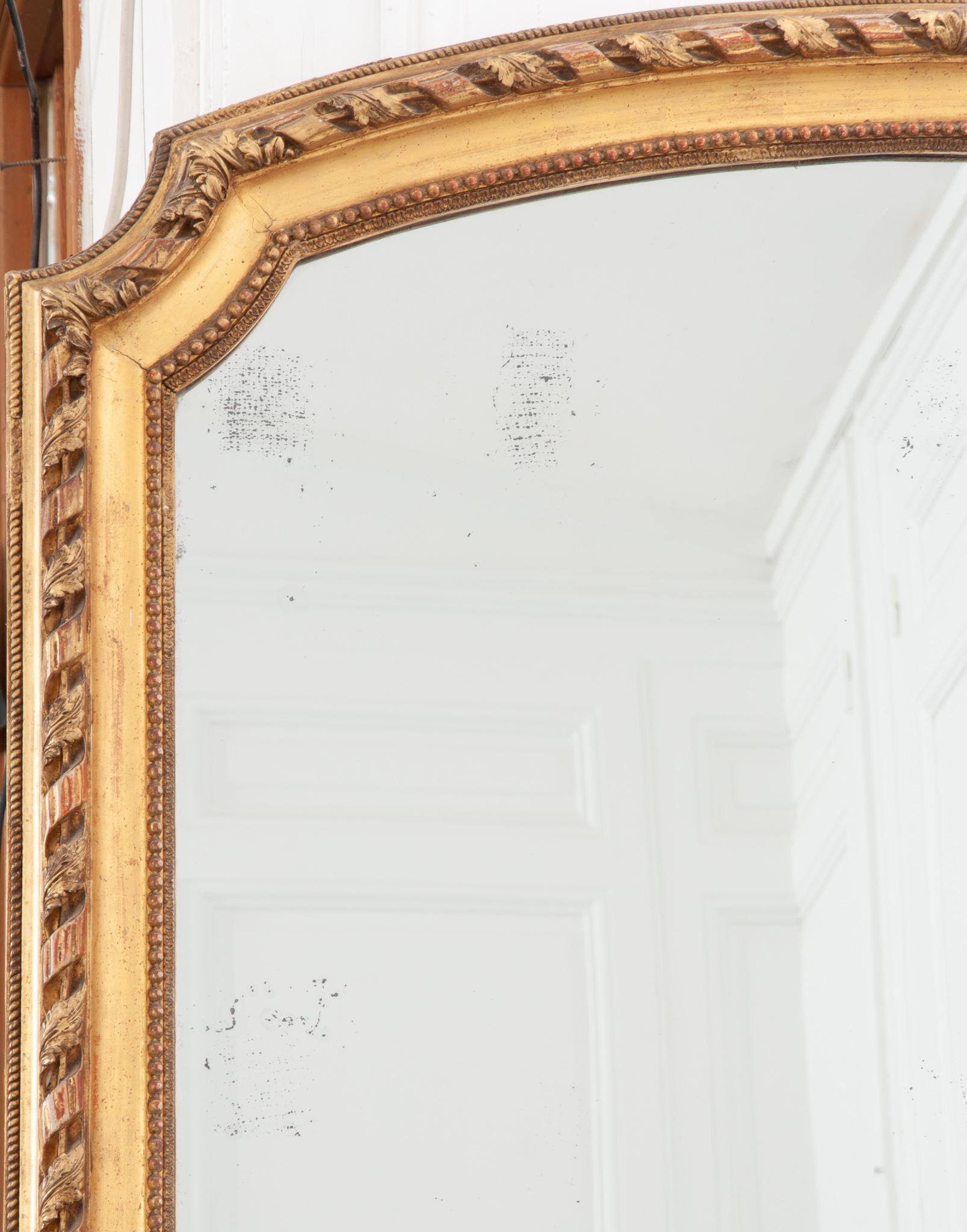 Large French 19th Century Mantel Mirror 2