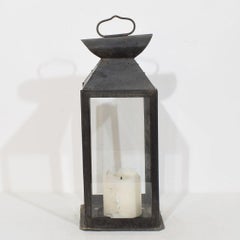 Large French, 19th Century Metal Lantern