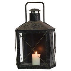 Large French 19th Century Metal Lantern