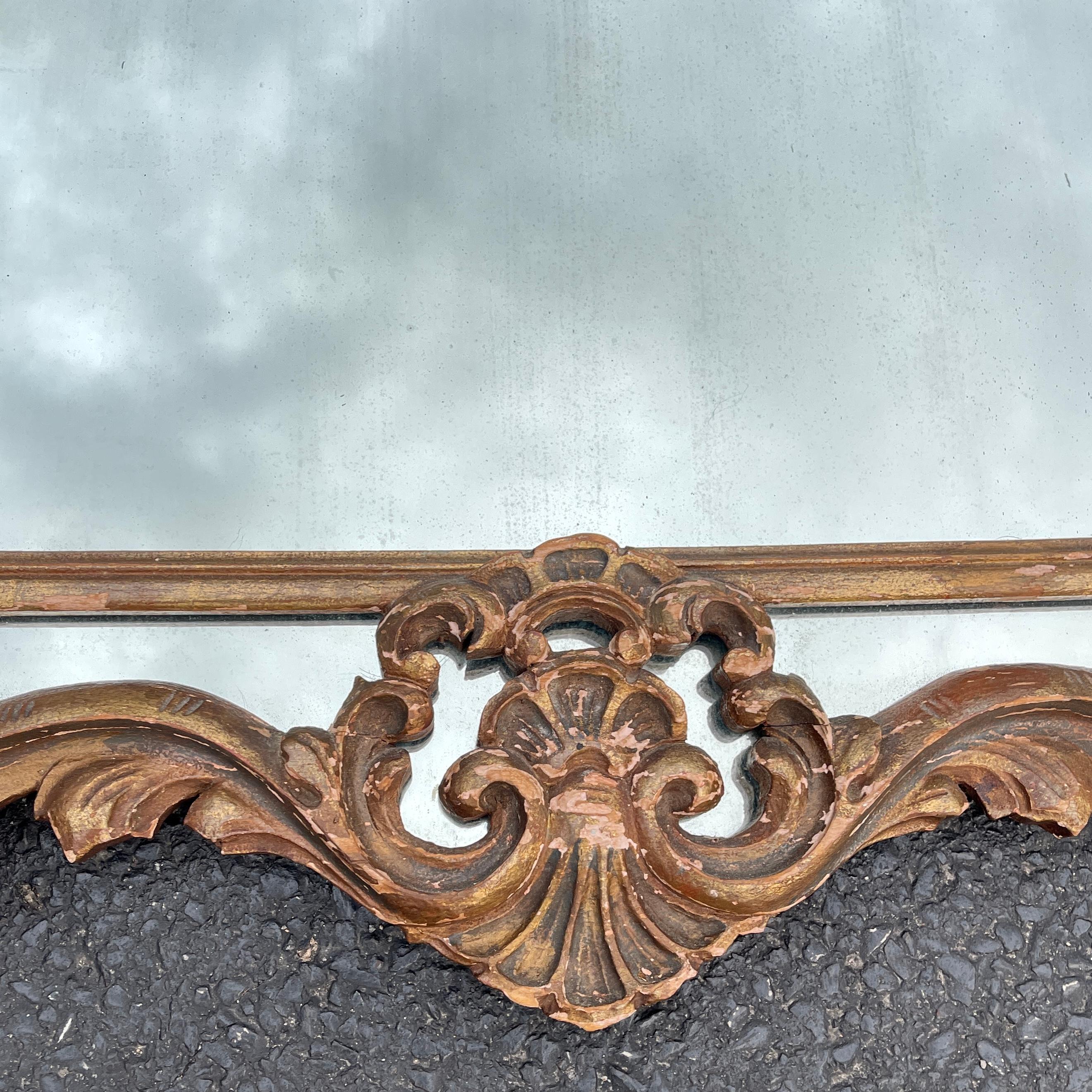 Large French 19th Century Rococo Wall Mirror, Circa 1880 For Sale 7