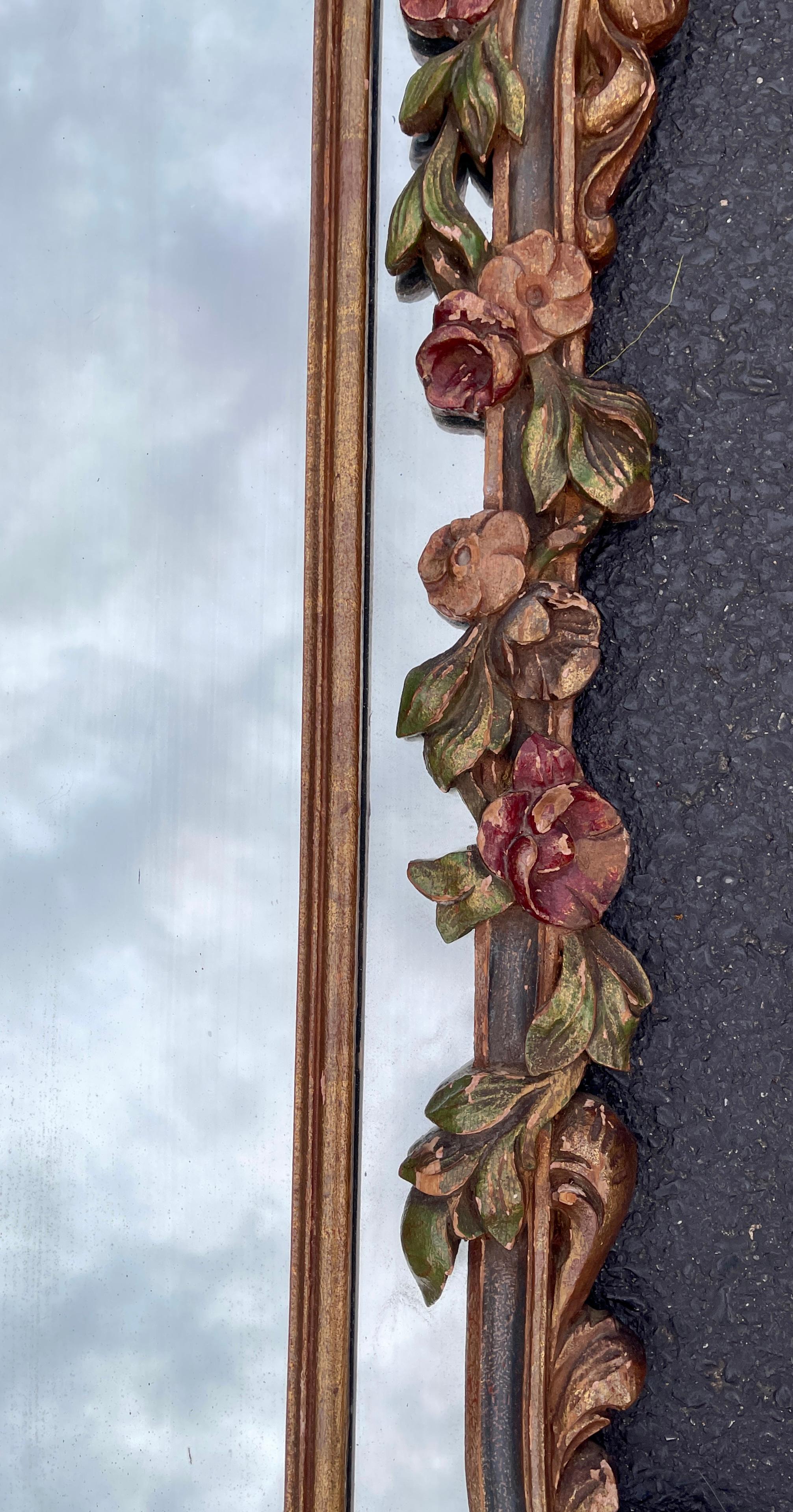 Large French 19th Century Rococo Wall Mirror, Circa 1880 For Sale 9