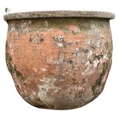 Large French 19th Century Terracotta Pot/Planter/Fountain with Fabulous Patina