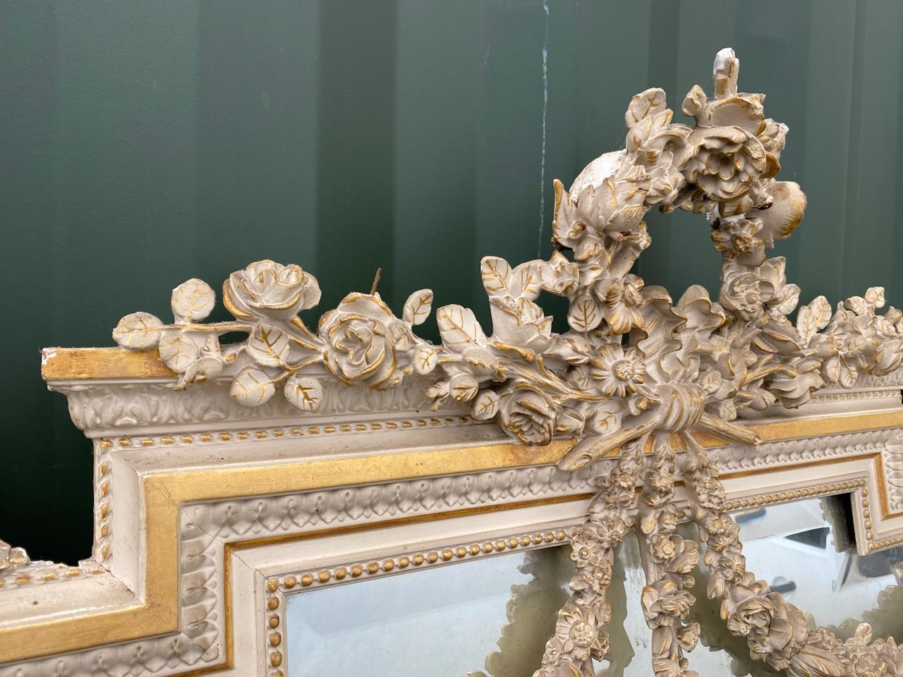 Large French 19th Century Wall Mirror  For Sale 7