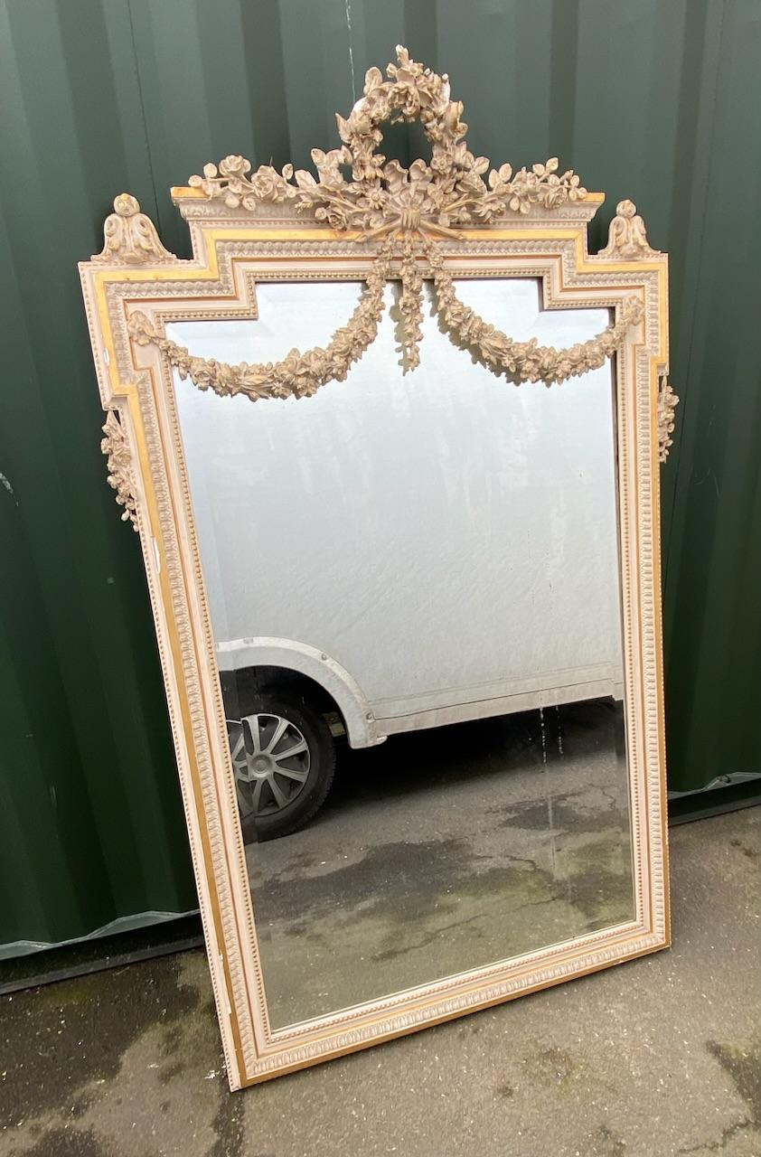 Large French 19th Century Wall Mirror  For Sale 10