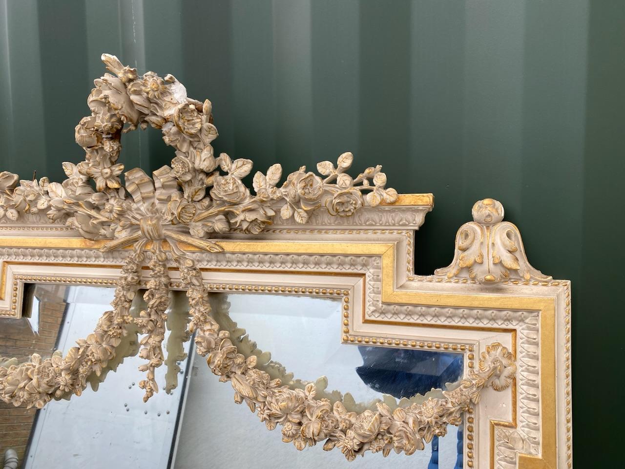Large French 19th Century Wall Mirror  For Sale 6