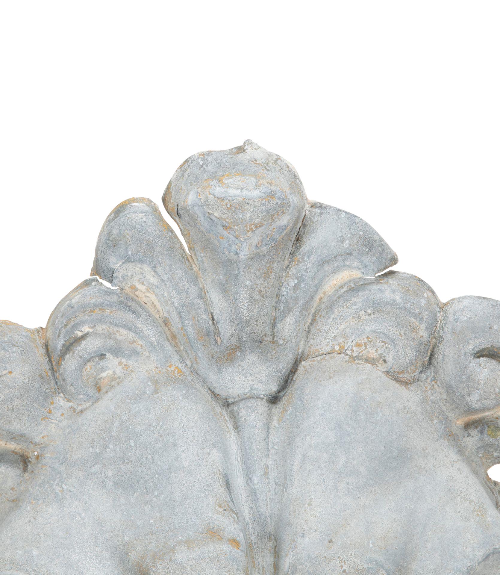 Large French 19th Century Zinc Lion Head For Sale 4